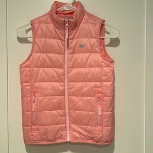 Vineyard Vines girls pink vest size S